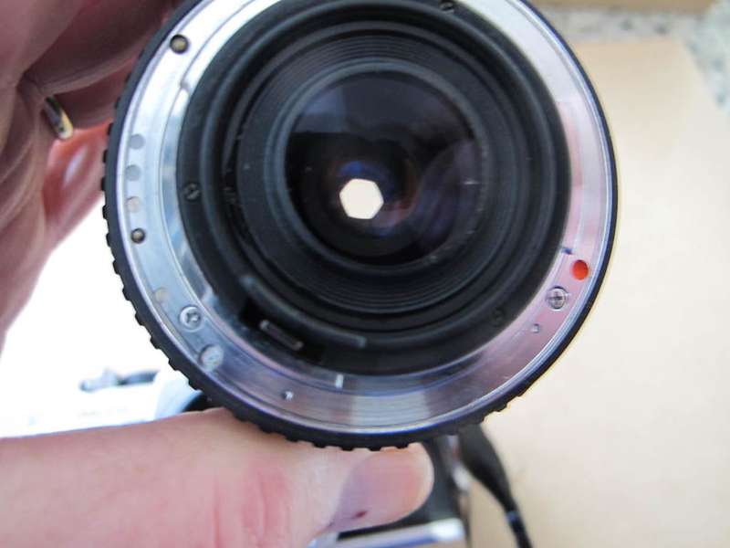 Camera - Pentax MX with Sigma Zoom Master 1:35 -4.5 f35 - 70 mm